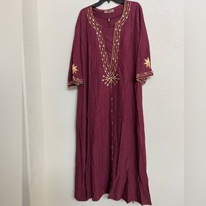 Fancy Long Women’s Maxi Dress Gown Abaya Comfortable For All Occasions/seasons